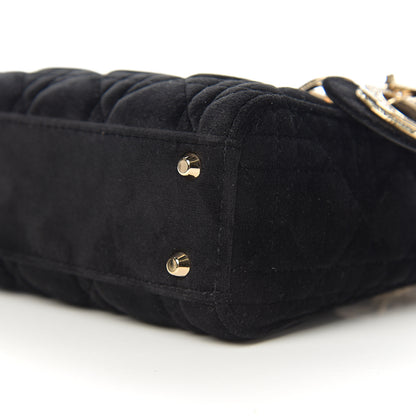 Christian Dior Velvet Mini Lady Dior Black 9 of 10