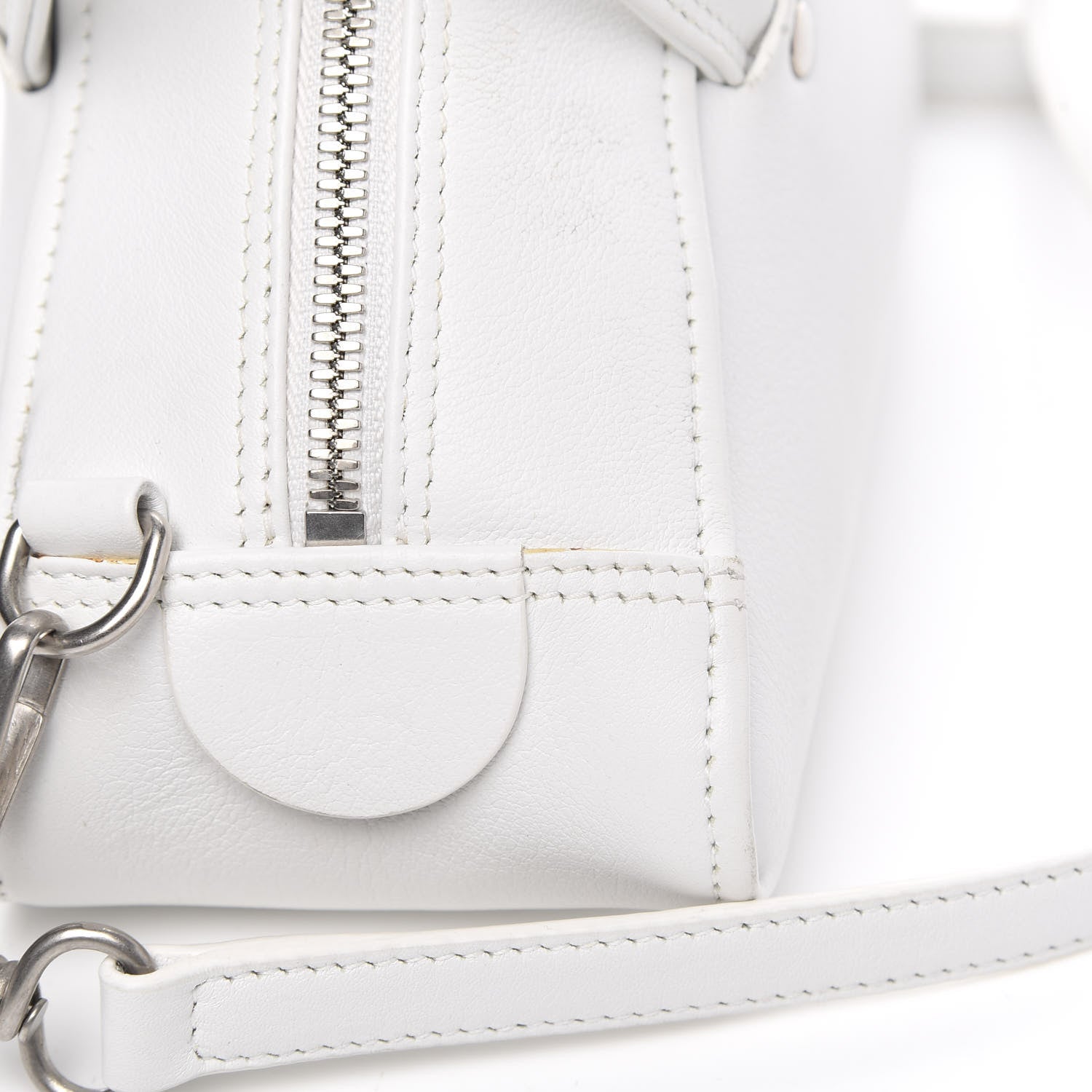 Balenciaga Calfskin S Triangle Duffle White 11 of 13