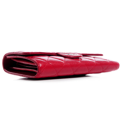Chanel Caviar Quilted Large Flap Wallet Red 4 of 8