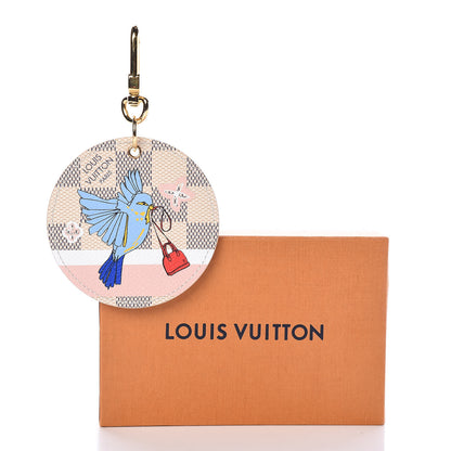 Louis Vuitton Damier Azur 2018 Christmas Animation Bag Charm Key Ring 4 of 4