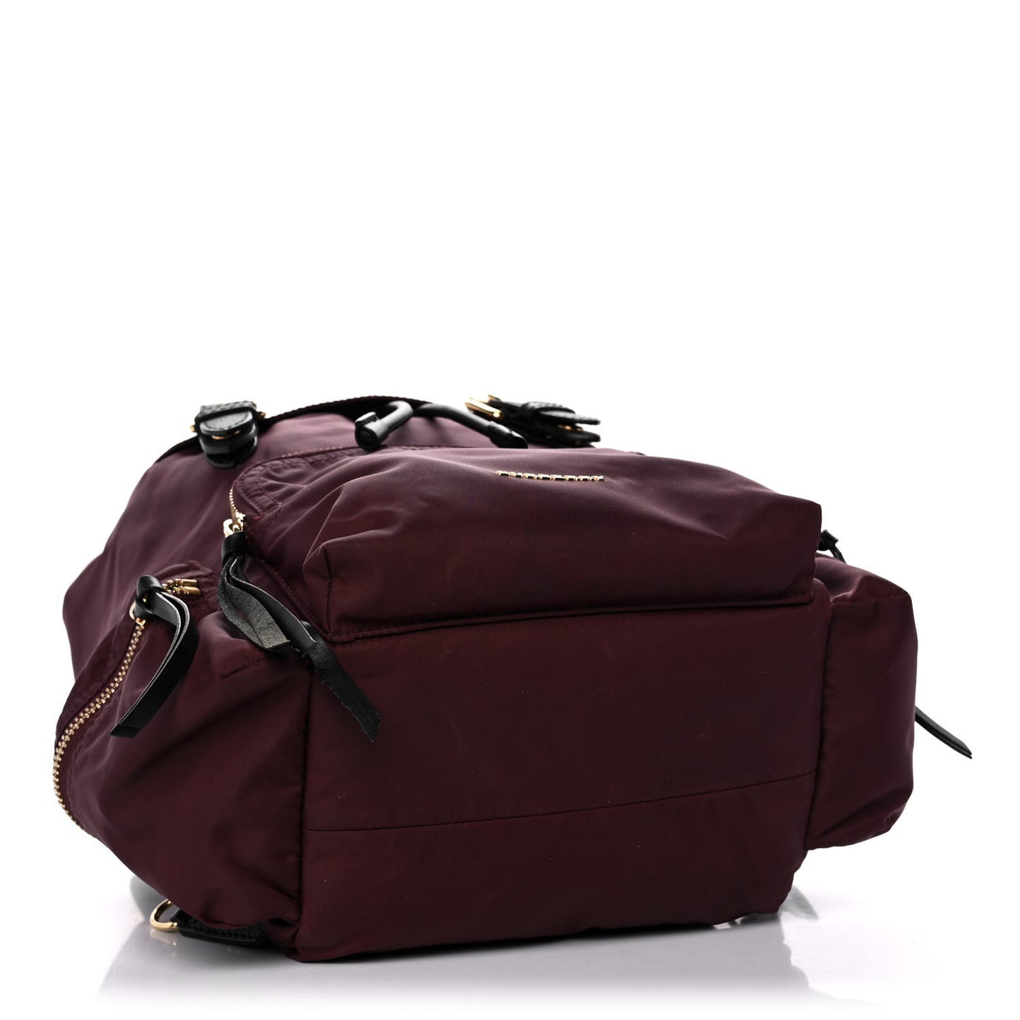 Nylon Medium Rucksack Backpack Burgundy Red