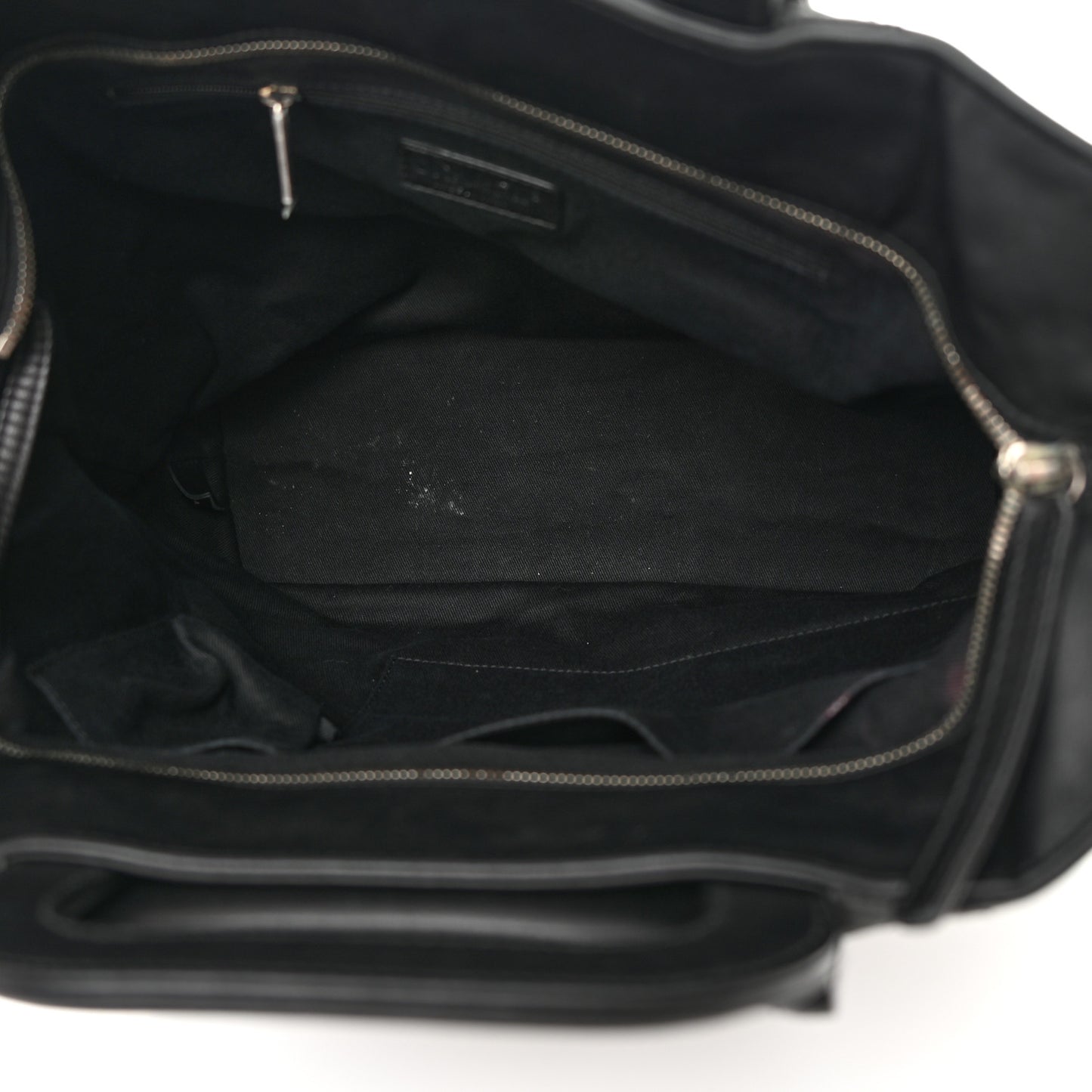 Iridescent Calfskin Quilted In The Mix Shopping Tote Black