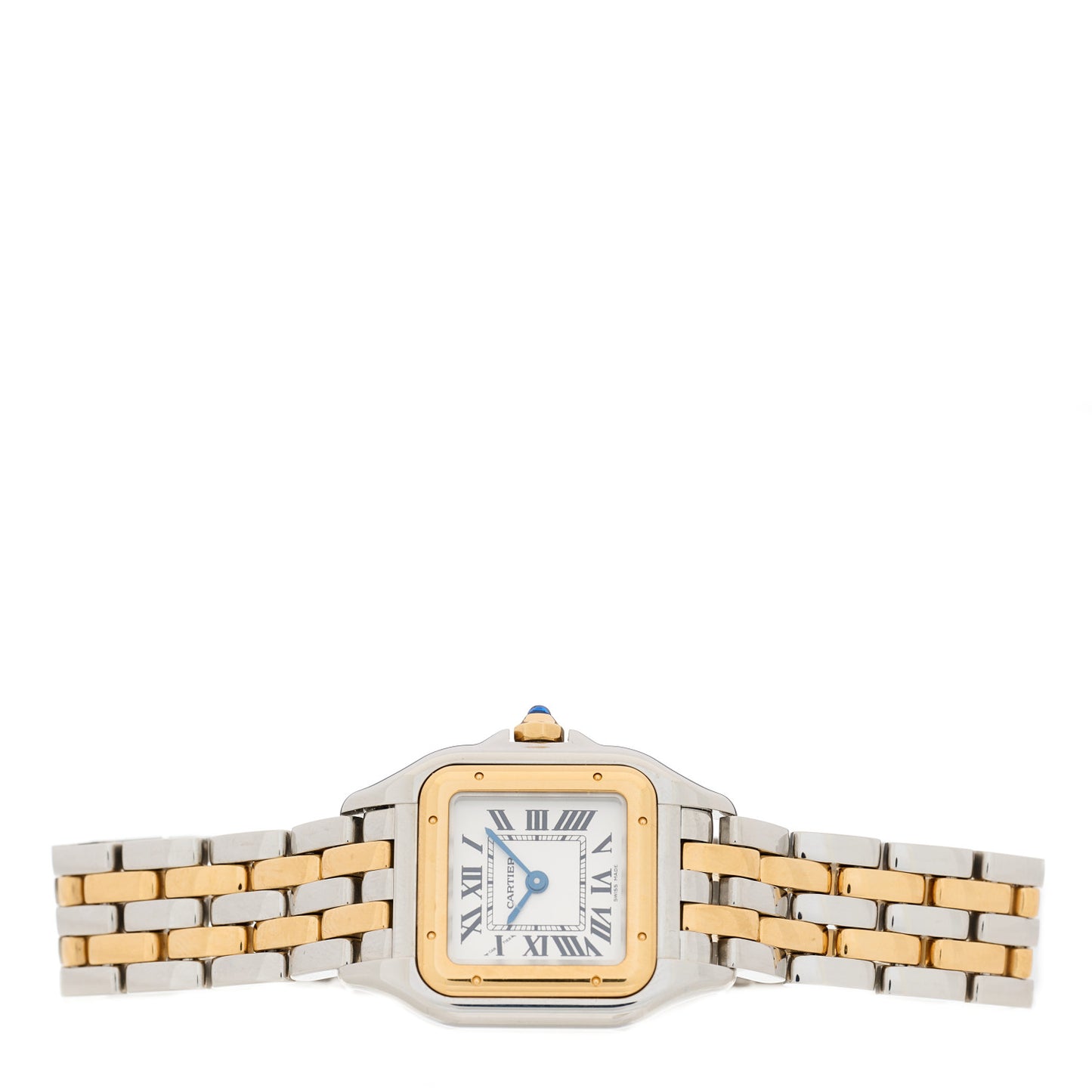 Stainless Steel 18K Yellow Gold 22mm Panthere Quartz Watch