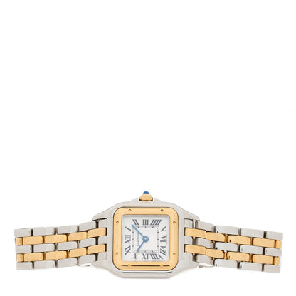 Cartier Stainless Steel 18K Yellow Gold 22mm Panthere Quartz Watch 2 of 4