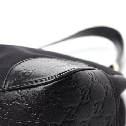 Gucci Canvas Guccissima Hobo Black 9 of 13