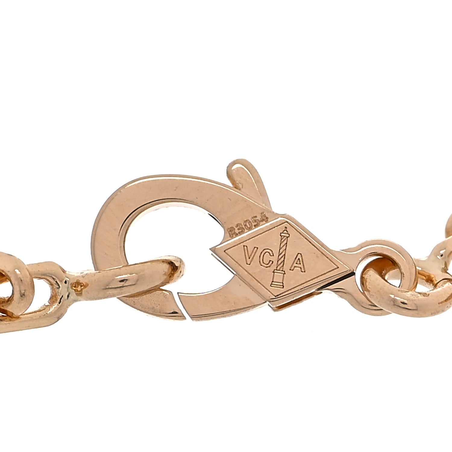 Van Cleef & Arpels 18K Yellow Gold Mother of Pearl 5 Motifs Vintage Alhambra Bracelet 4 of 8