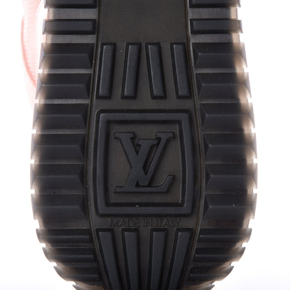 Louis Vuitton Suede Damier Azur Run Away Sneakers 36.5 Pink 9 of 10