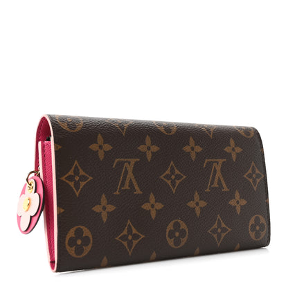 Louis Vuitton Monogram Bloom Flower Emilie Wallet 3 of 9