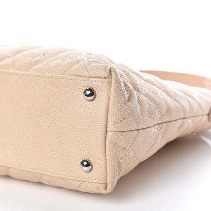 Chanel Caviar Quilted French Riviera Hobo Beige 10 of 10
