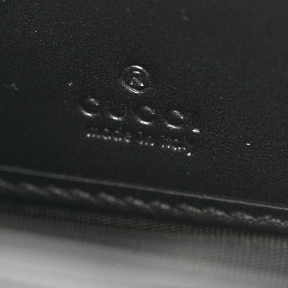 Gucci GG Supreme Monogram Kingsnake Zip Around Wallet Black Grey 7 of 9
