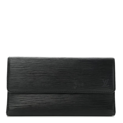 Louis Vuitton Epi Porte Tresor International Wallet Black 1 of 7