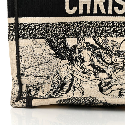 Christian Dior Canvas Zodiac Toile De Jouy Embroidered Medium Book Tote Latte 13 of 22