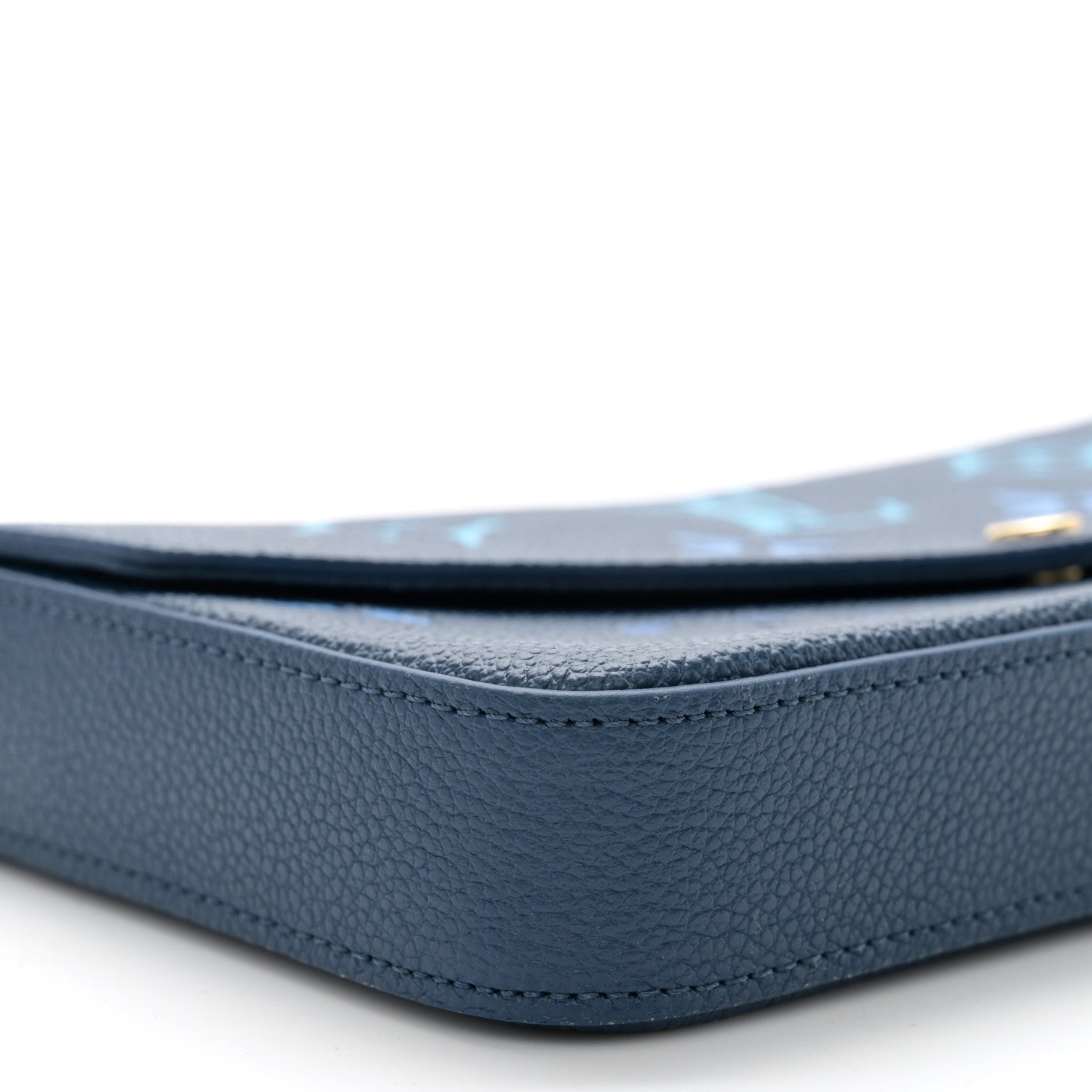 Louis Vuitton Empreinte Monogram Giant Felicie Pochette Chain Wallet Gradient Blue 9 of 10