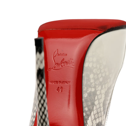 Christian Louboutin Patent Degrade Snakeskin Printed So Kate 120 Pumps 41 White Roccia 7 of 9