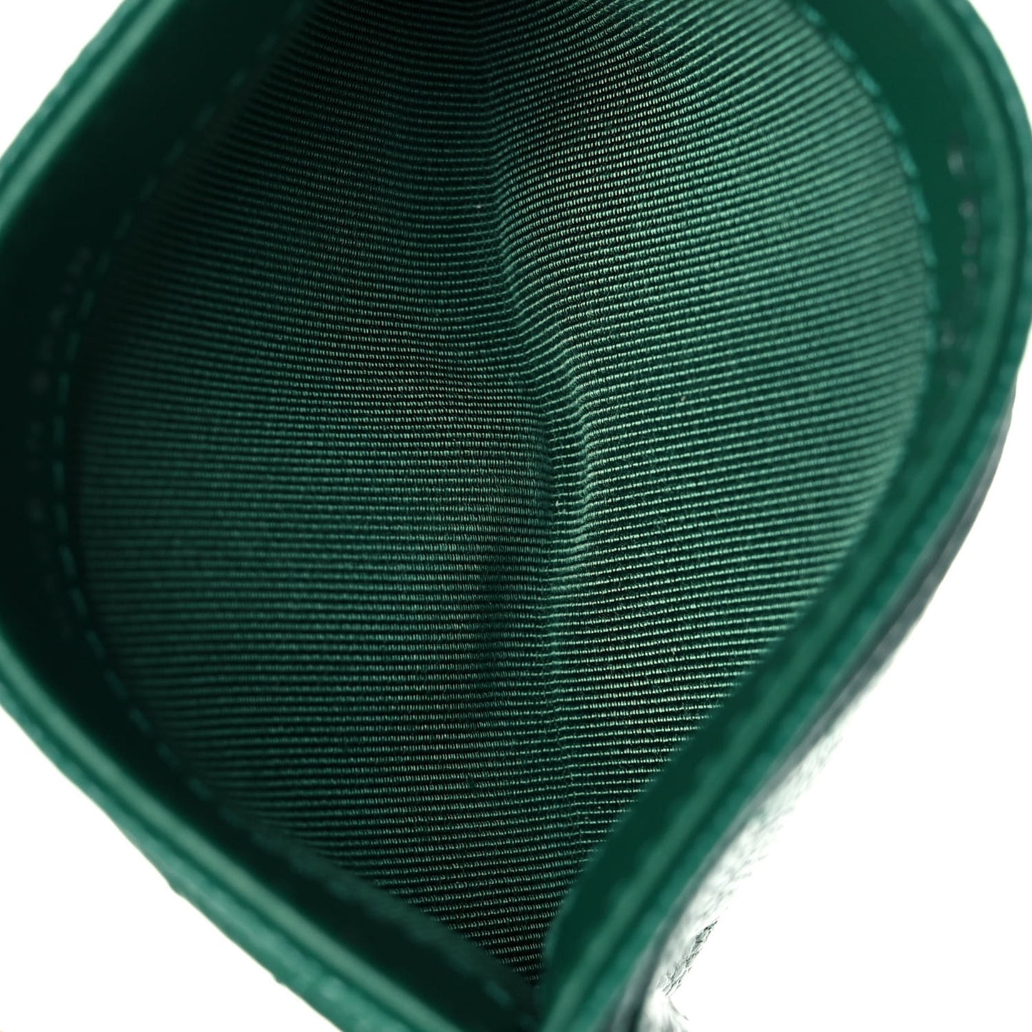 Caviar Quilted Card Holder Green
