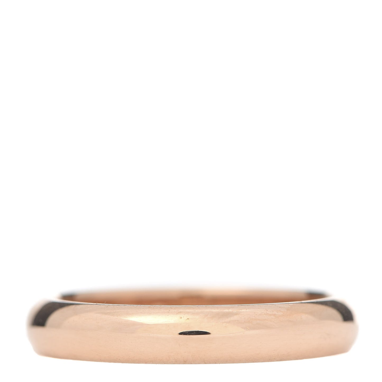 18K Pink Gold 3.5mm 1895 Wedding Band Ring 53 6.25