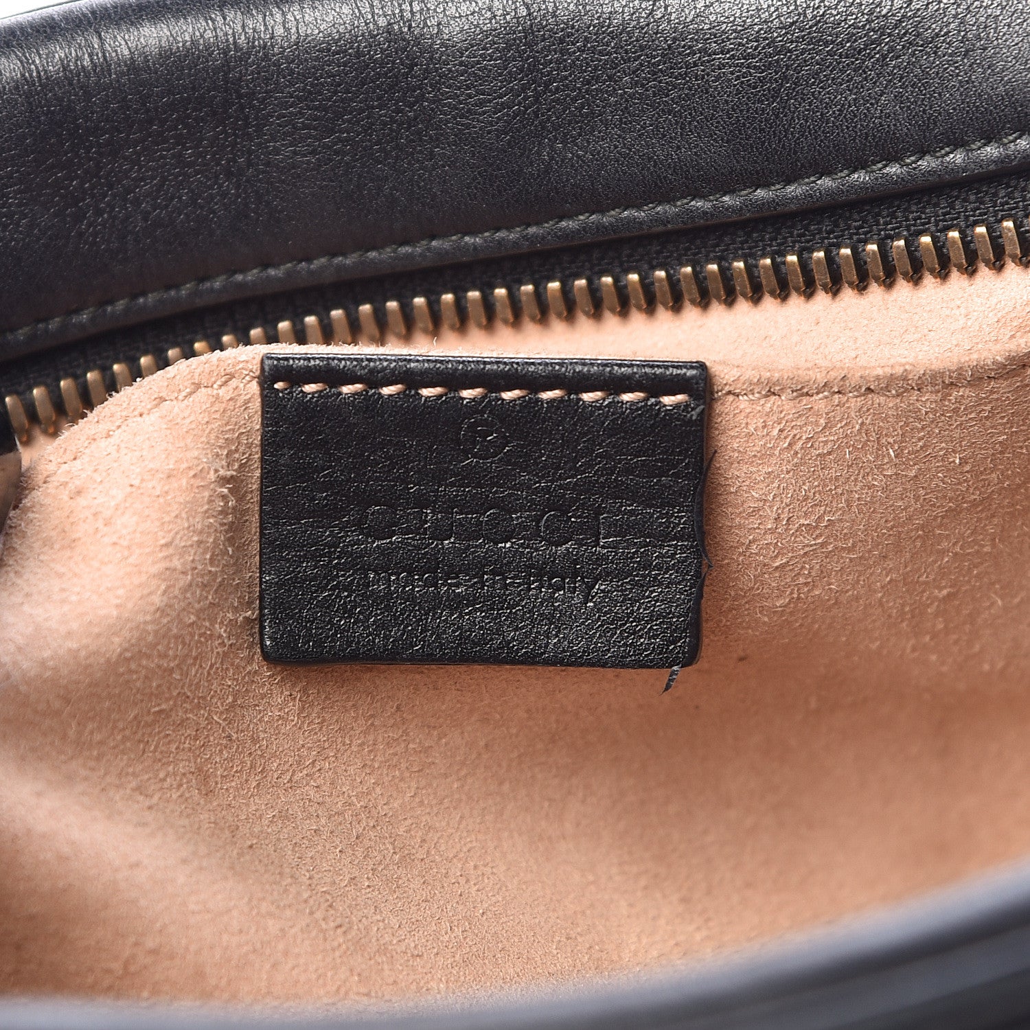 Gucci Calfskin Matelasse Small GG Marmont Chain Shoulder Bag Black 6 of 14