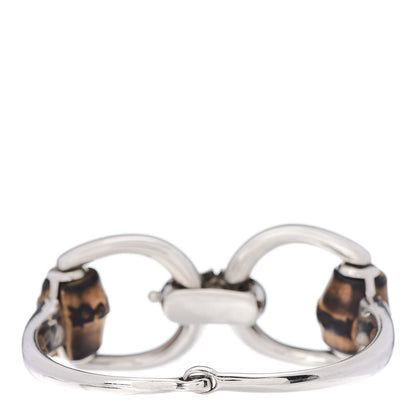 Gucci Sterling Silver Bamboo Horsebit Bracelet 4 of 5