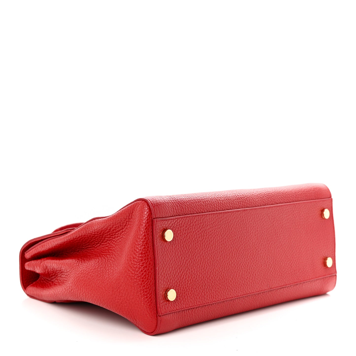 Calfskin Medium Moujik Top Handle Bag Vermillon