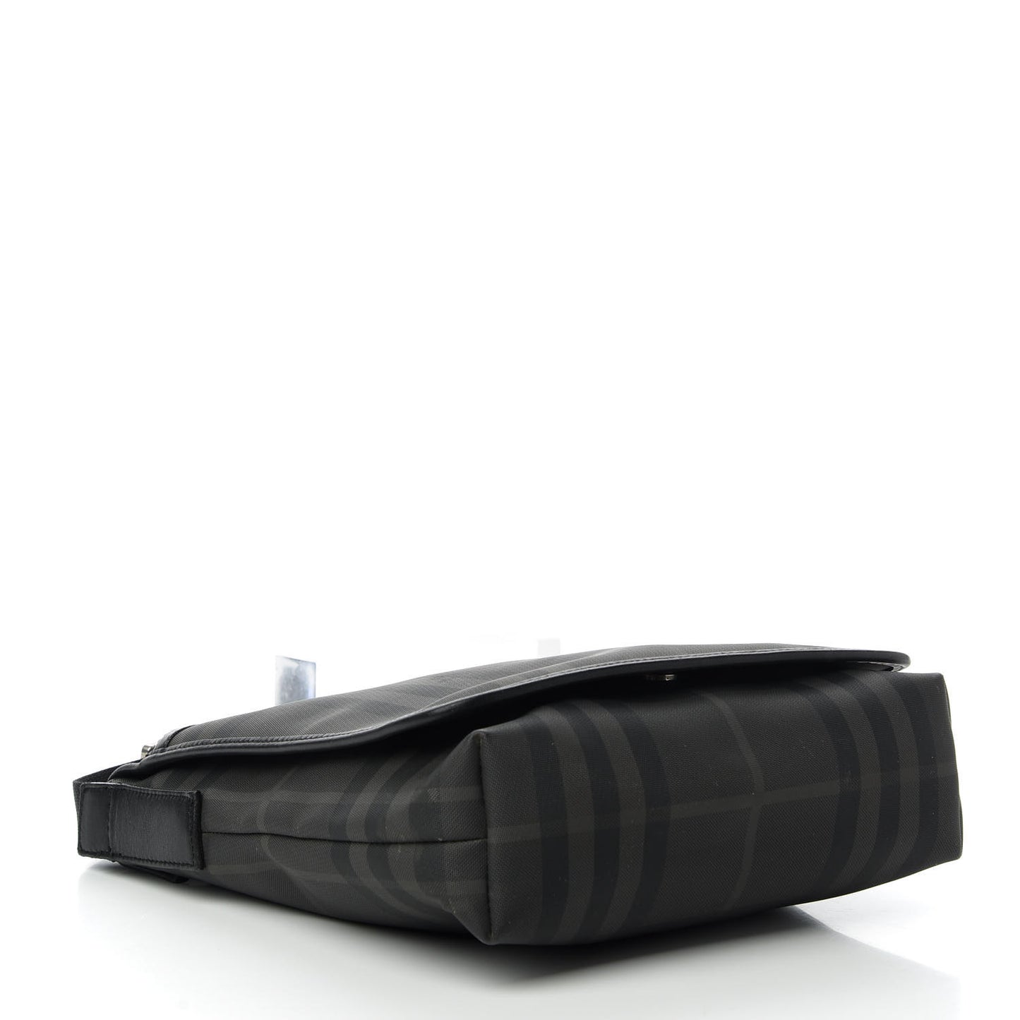 Smoked Check Crossbody Messenger Bag Black