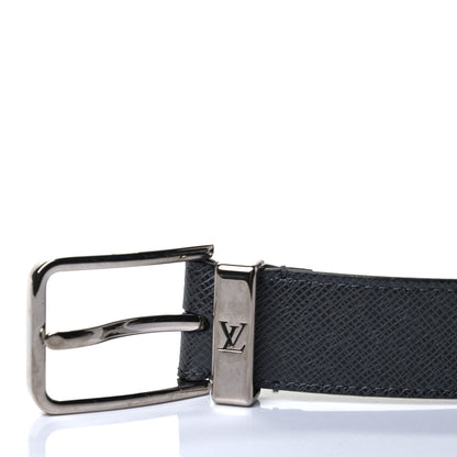 Louis Vuitton Calfskin 35mm Pont Neuf Belt 95 38 Black 3 of 4