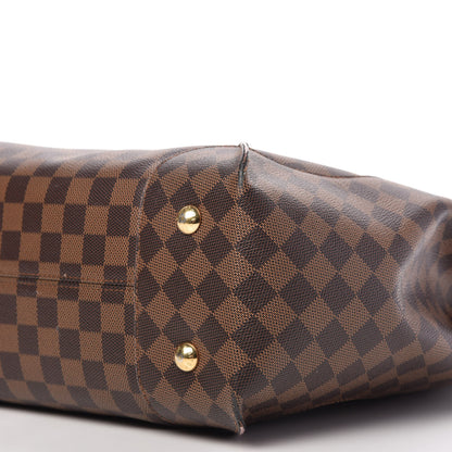 Louis Vuitton Damier Ebene Caissa Hobo Rose Ballerine 7 of 18