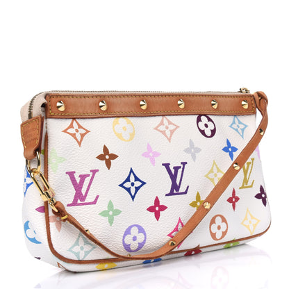 Louis Vuitton Monogram Multicolor Pochette Accessories White 2 of 7