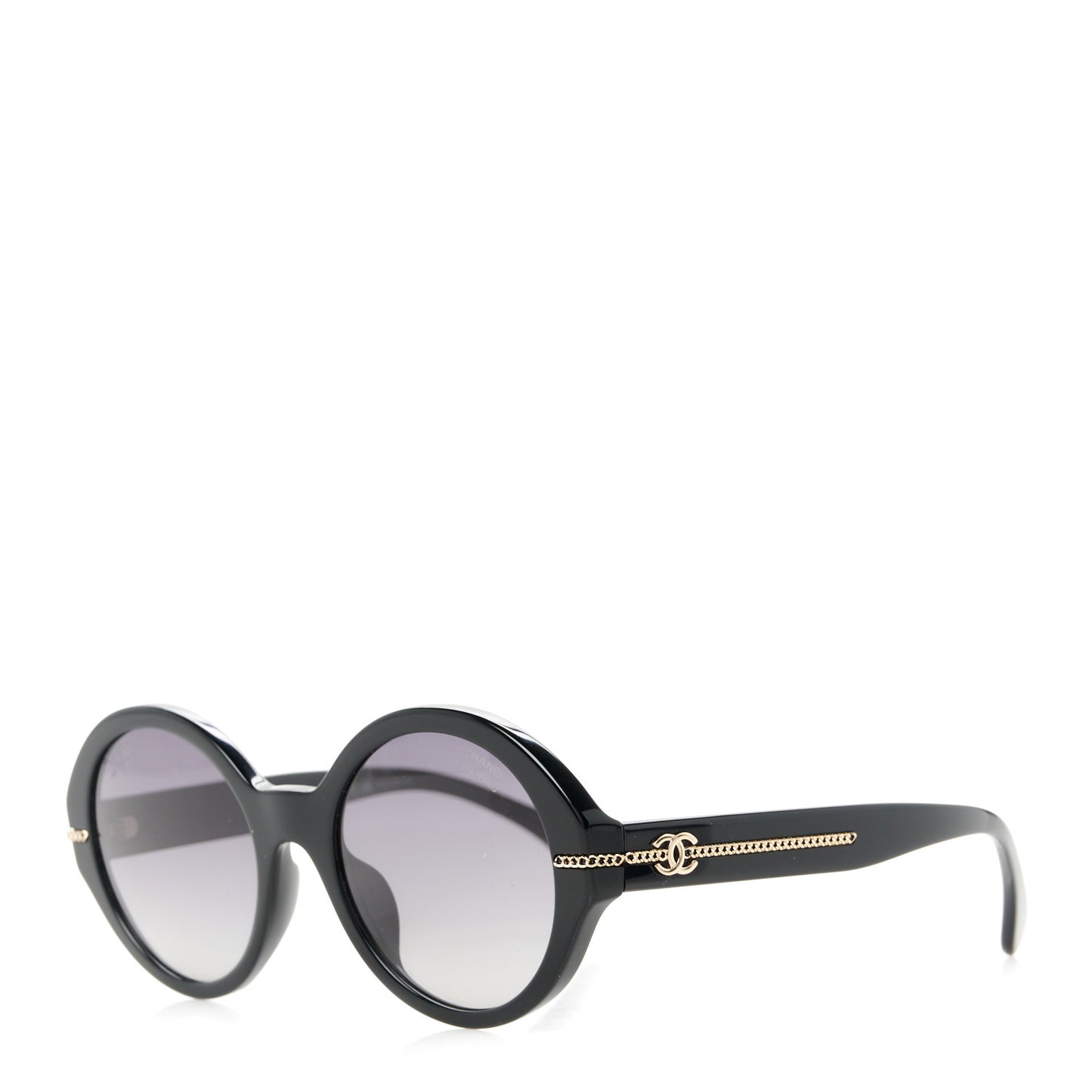 Calfskin Chain Sunglasses 5511-A Black
