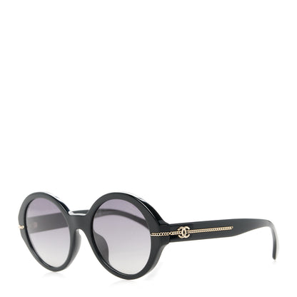 Chanel Calfskin Chain Sunglasses 5511-A Black 1 of 8