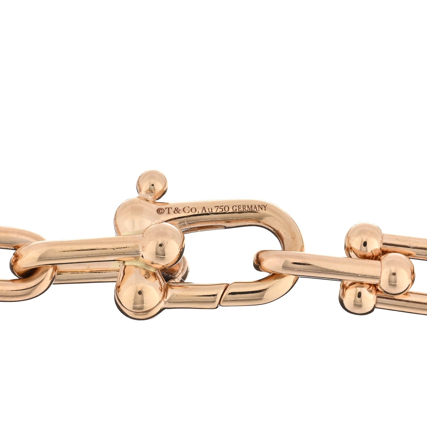 Tiffany 18K Rose Gold Small HardWear Link Bracelet 3 of 4