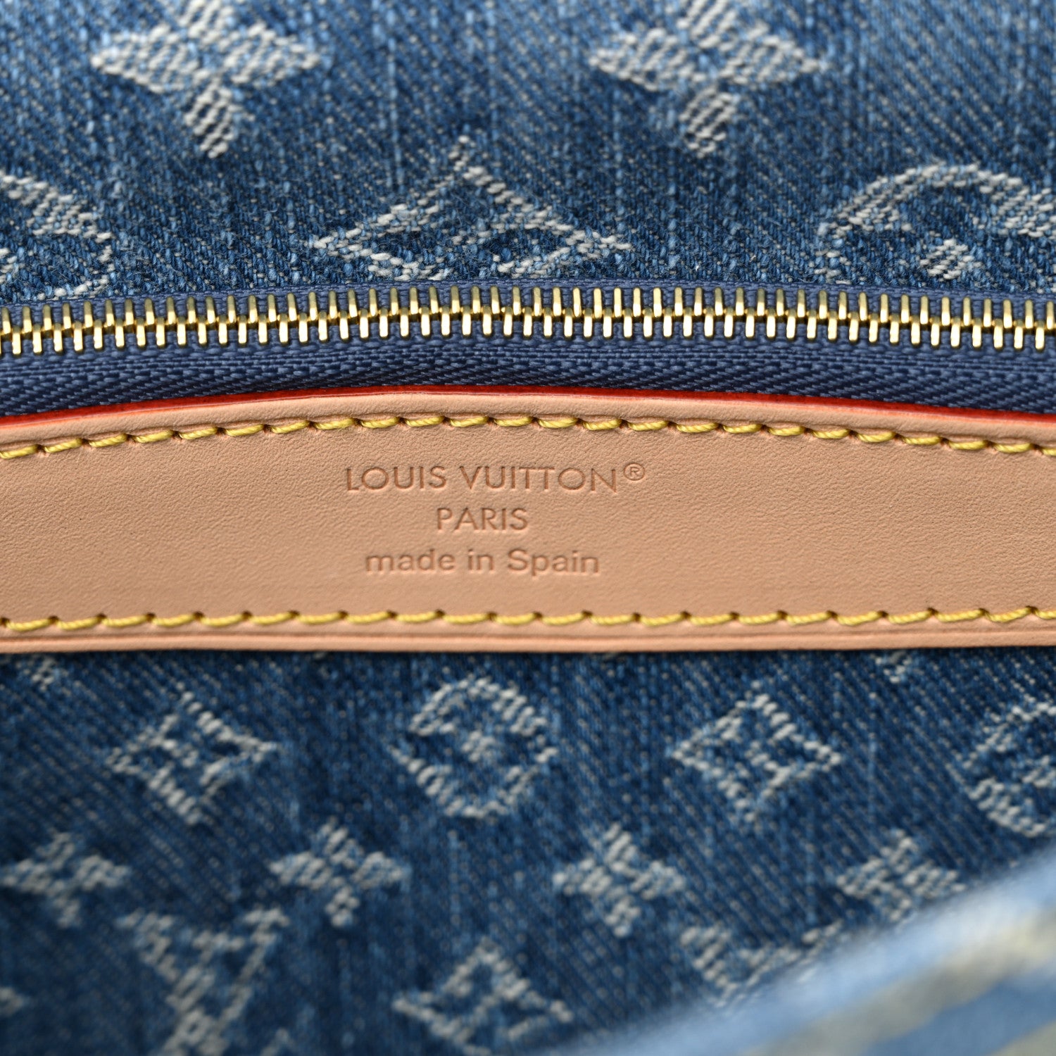 Louis Vuitton Monogram Denim Diane Blue 6 of 9