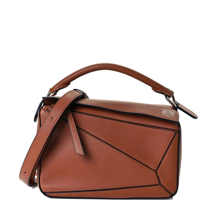 Loewe Calfskin Small Puzzle Bag Tan 1 of 15