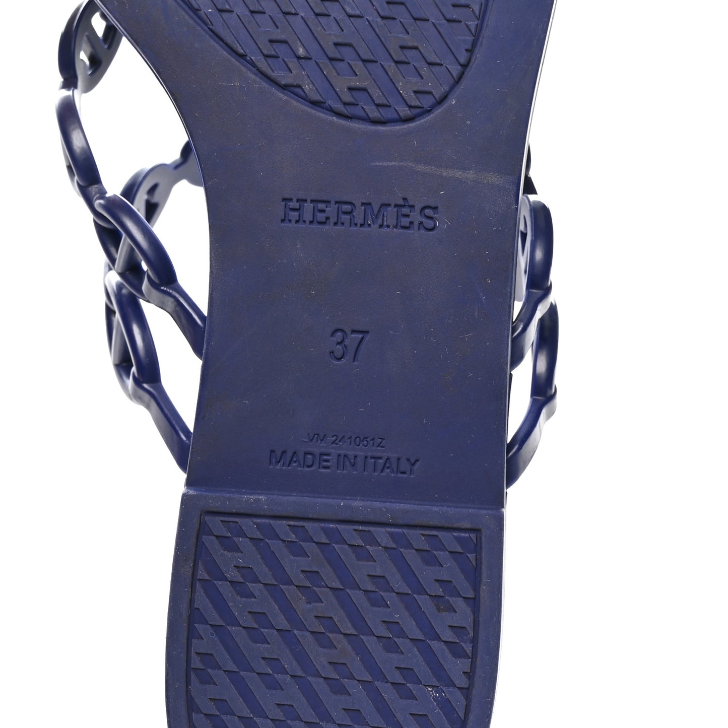 Rubber Chaine d'Ancre Island Sandals 37 Bleu Smalt