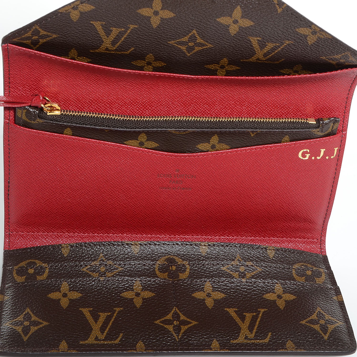Louis Vuitton Monogram Josephine Wallet Red 8 of 8
