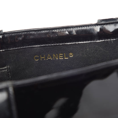 Chanel Patent Logo Tote Black 6 of 16