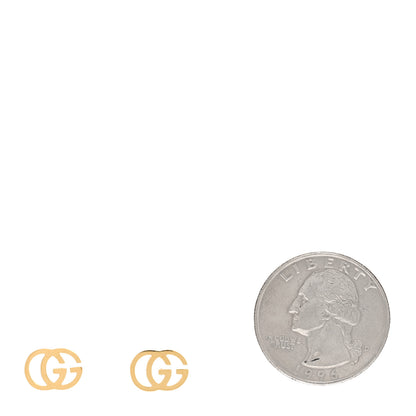 Gucci 18K Yellow Gold GG Tissue Stud Earrings 2 of 4