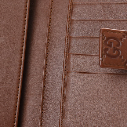 Gucci Guccissima New Britt Continental Snap Wallet Brown 9 of 11