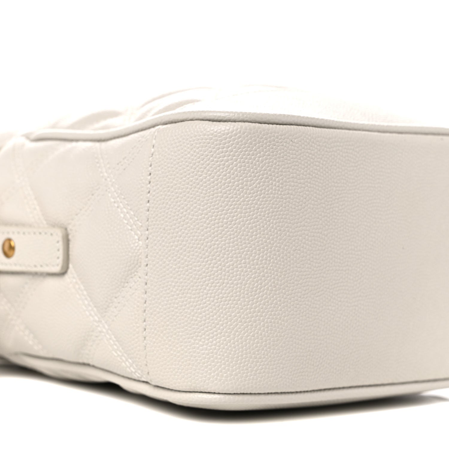Saint Laurent Grain de Poudre Quilted 80's Vanity Bag Crema Soft 8 of 9