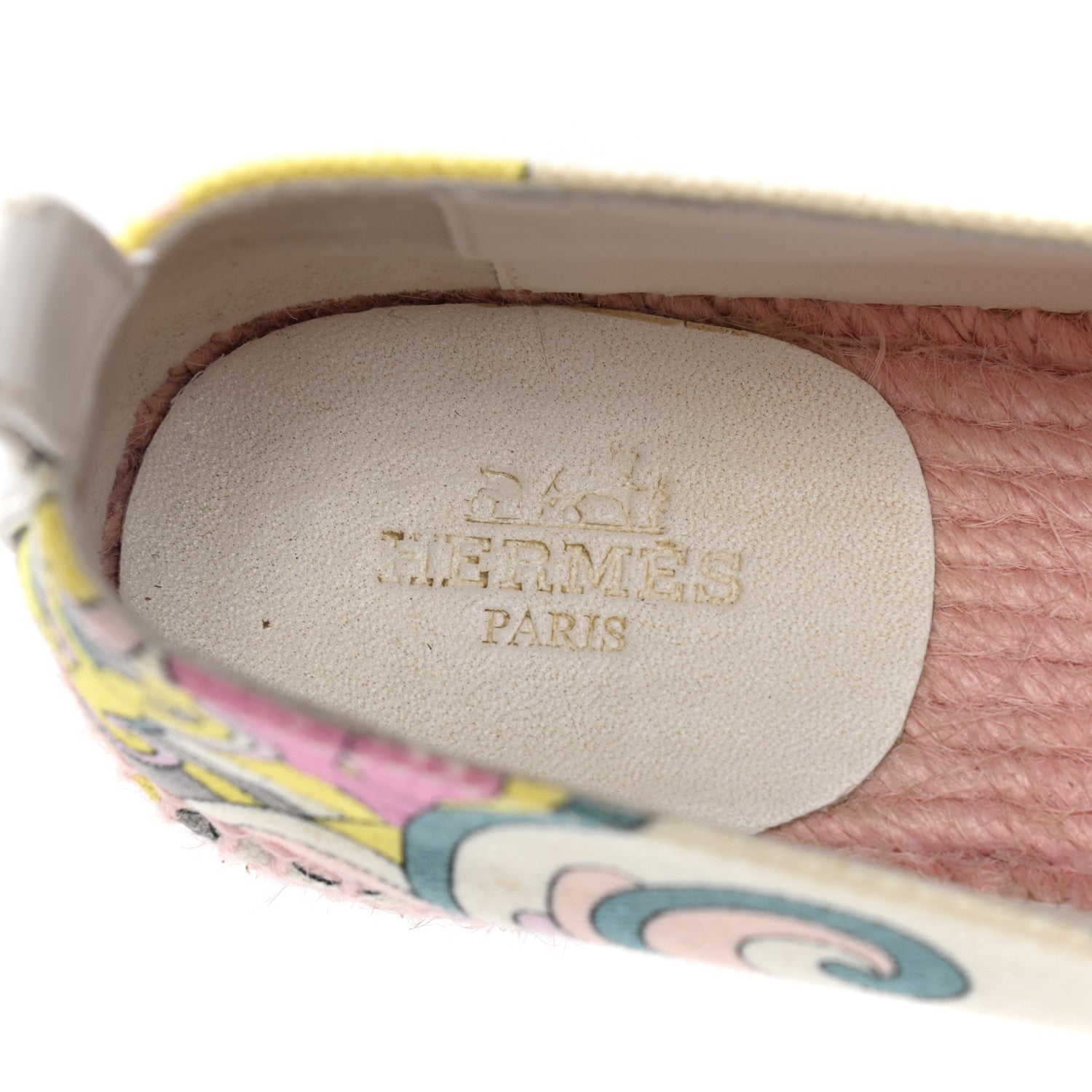Hermes Printed Canvas Womens Espadrilles 35 Multicolor 9 of 10