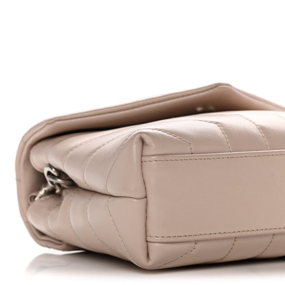 Saint Laurent Calfskin Y Quilted Monogram Toy Loulou Crossbody Bag Light Natural 11 of 20