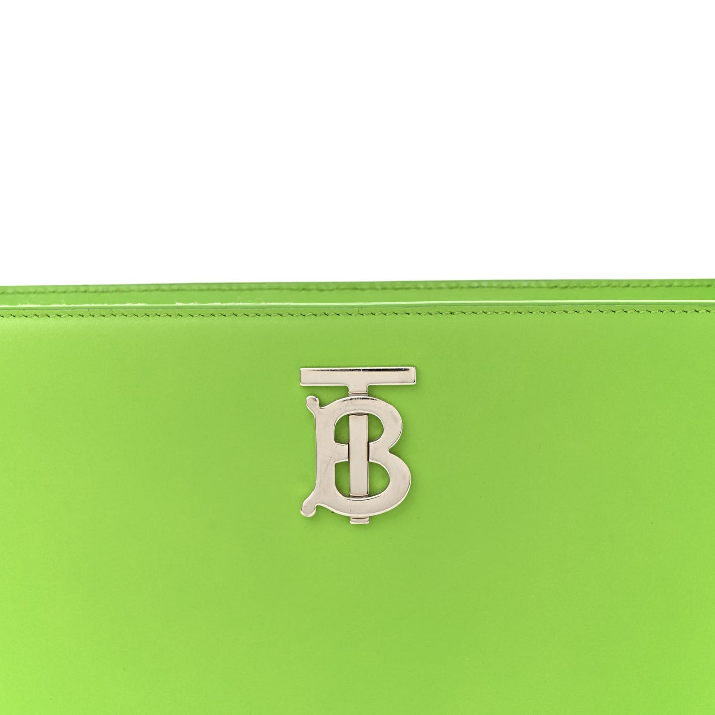 Smooth Calfskin Medium TB Shoulder Bag Brilliant Green