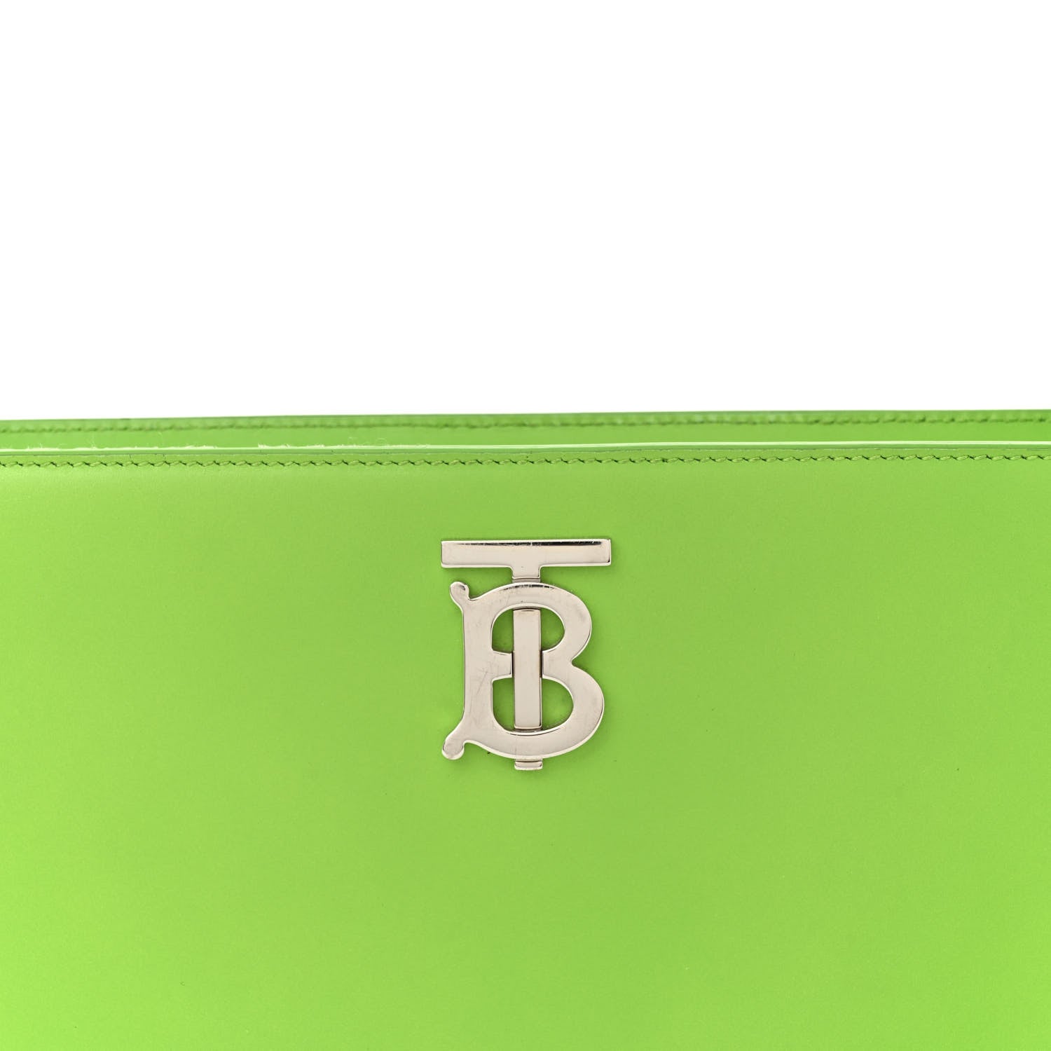 Burberry Smooth Calfskin Medium TB Shoulder Bag Brilliant Green 7 of 17