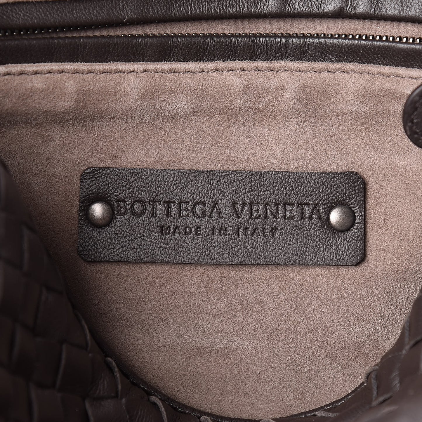 Nappa Intrecciato Pillow Crossbody Messenger Ebano