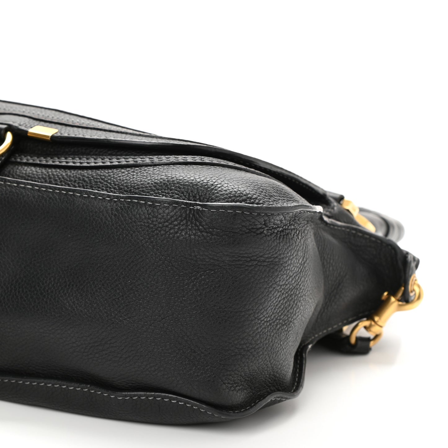 Calfskin Medium Marcie Satchel Black