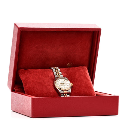 Rolex Stainless Steel 18K Yellow Gold Diamond 26mm Oyster Perpetual Datejust Watch Silver 79173 5 of 5
