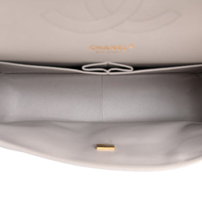 Chanel Caviar Quilted Jumbo Double Flap Grey 5 of 10