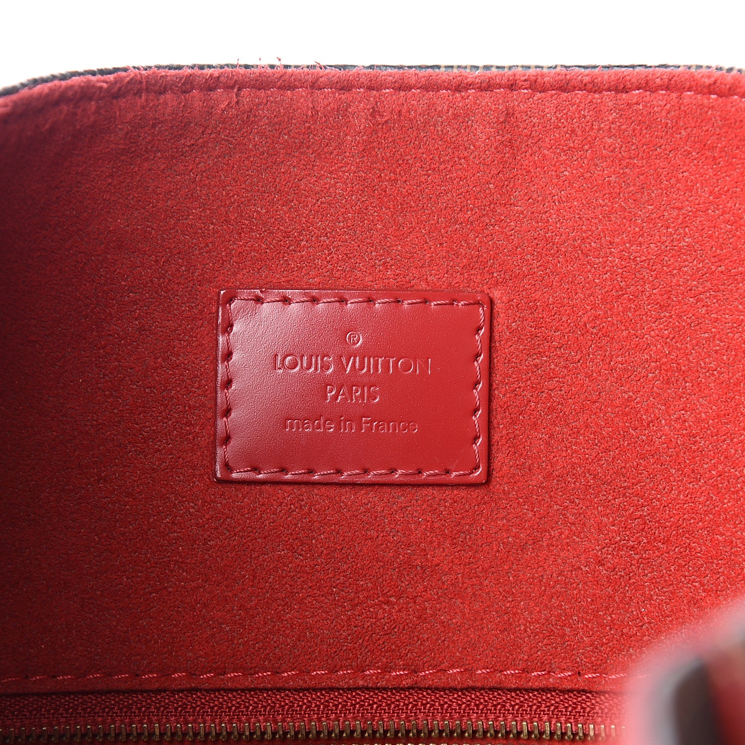 Louis Vuitton Damier Ebene Caissa Hobo Cherry 5 of 15