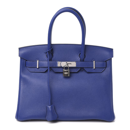 Hermes Taurillon Novillo Birkin 30 Bleu Electrique 1 of 10