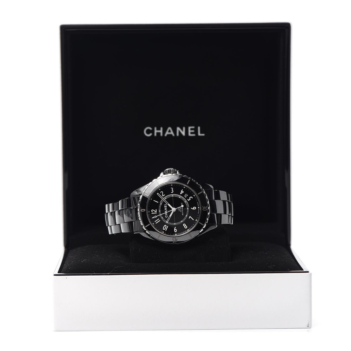 Stainless Steel Ceramic 38mm J12 Automatic Watch Black