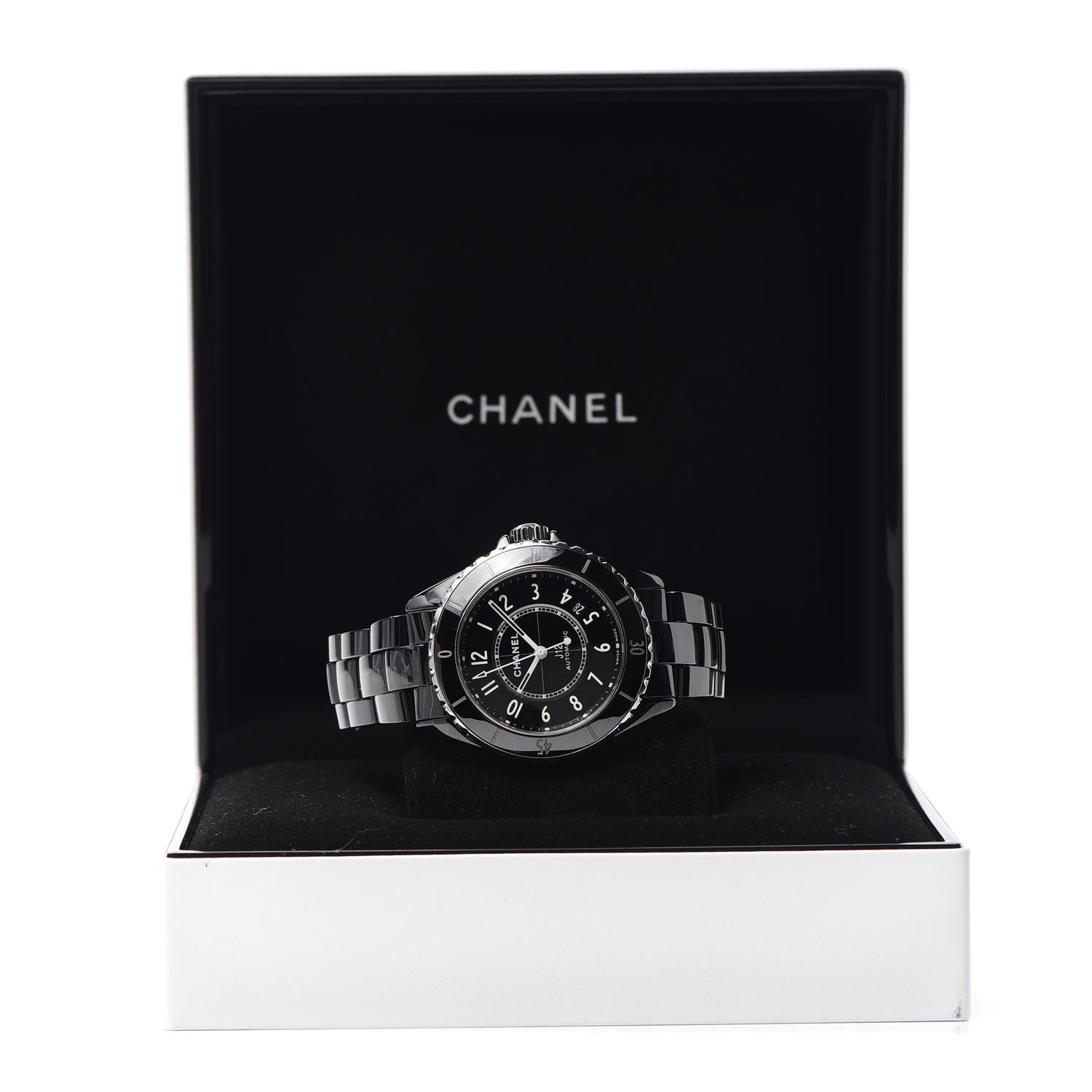 Chanel Stainless Steel Ceramic 38mm J12 Automatic Watch Black 6 of 6